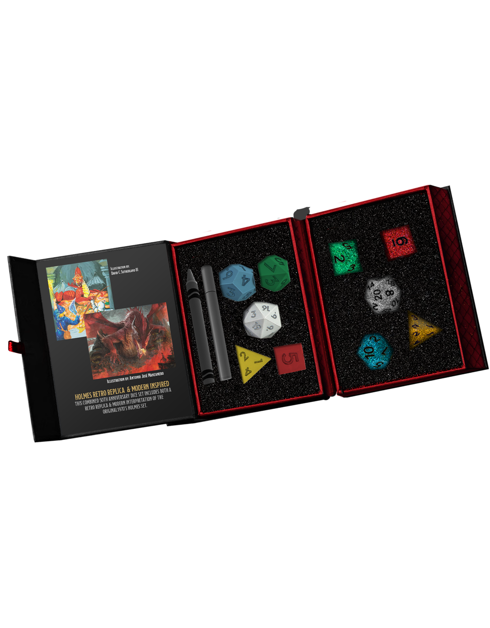 Fanroll D&D 50th Anniversary Dice Then/Now Set