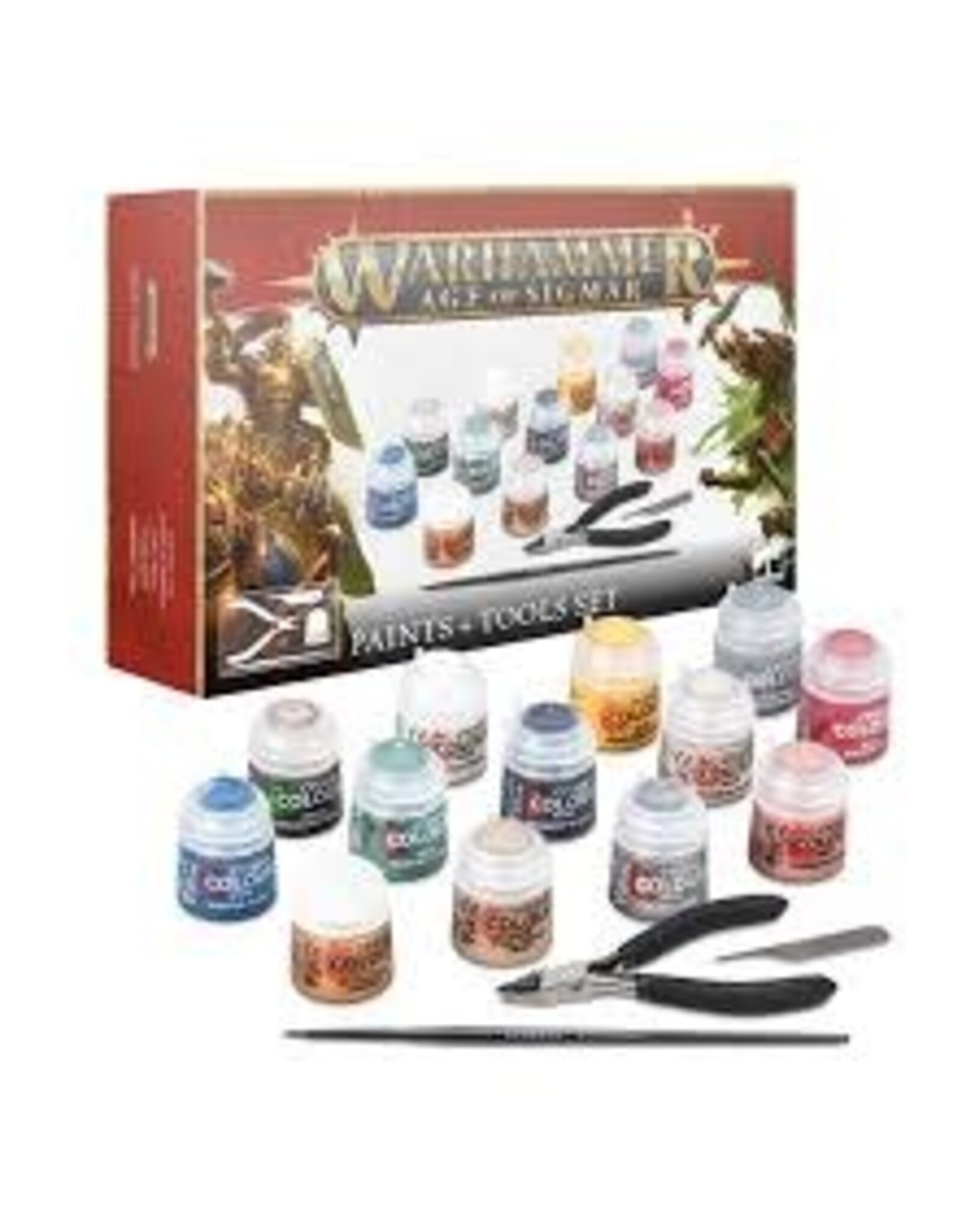 Games Workshop Warhammer Age of Sigmar - Paint and Tool Set