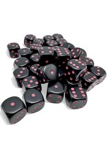 Chessex Chessex Opaque 12d6 Black/Pink 12mm