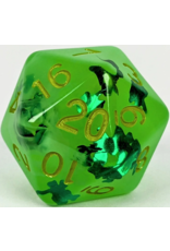 Role 4 Initiative XL D20: Lit Leprechaun (Glow In The Dark!) W/ Symbol 30mm