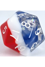 Role 4 Initiative XL D20: Stars & Stripes 30mm