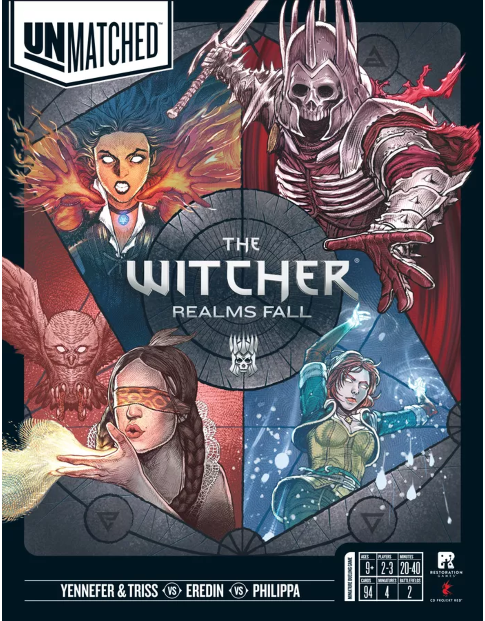 Restoration Games Unmatched Witcher Realms Fall