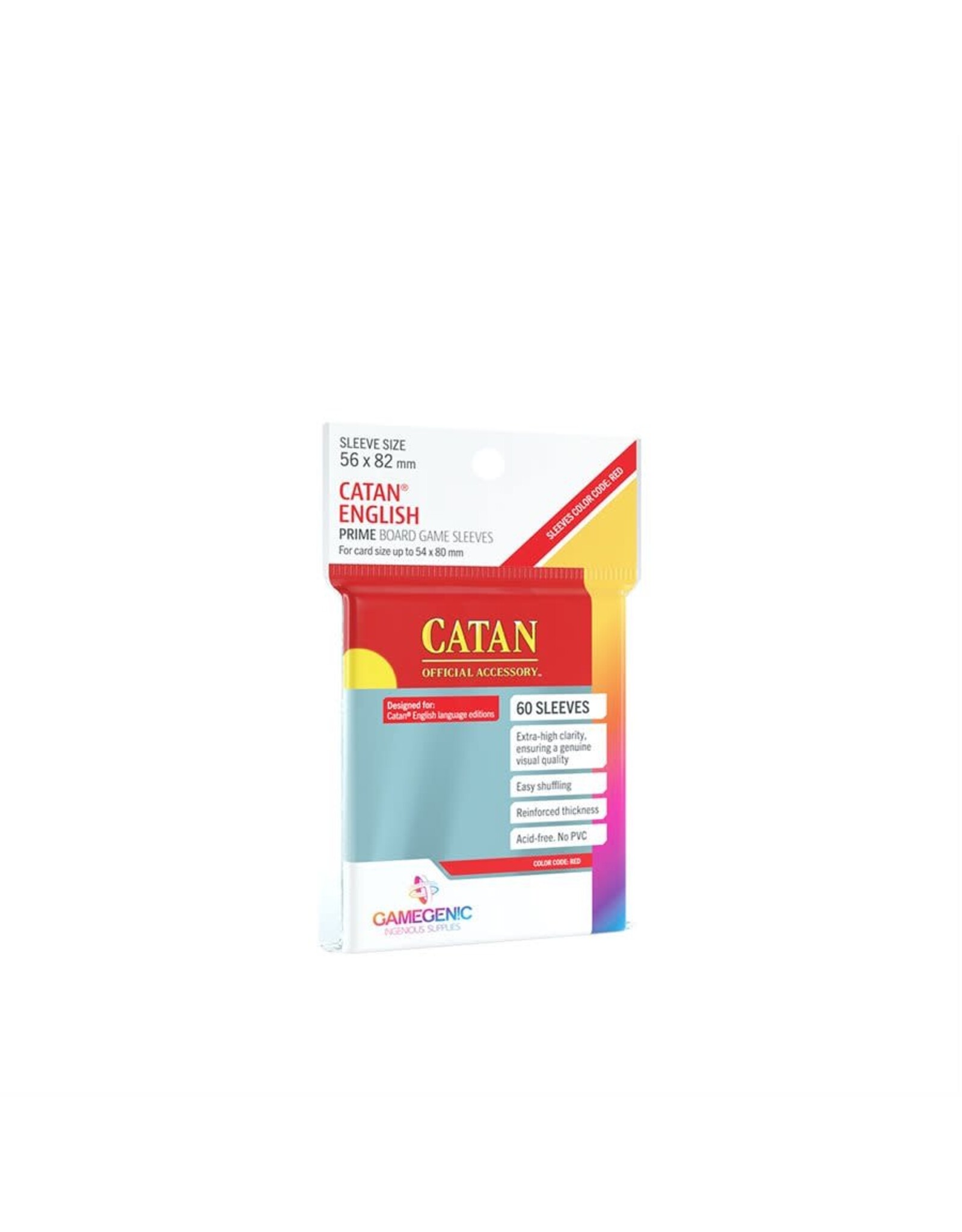 GameGenic Prime Catan-Sized Sleeves 56 X 82 mm