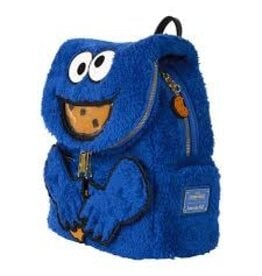 Loungefly Loungefly Sesame Street Cookie Monster Plush Backpack