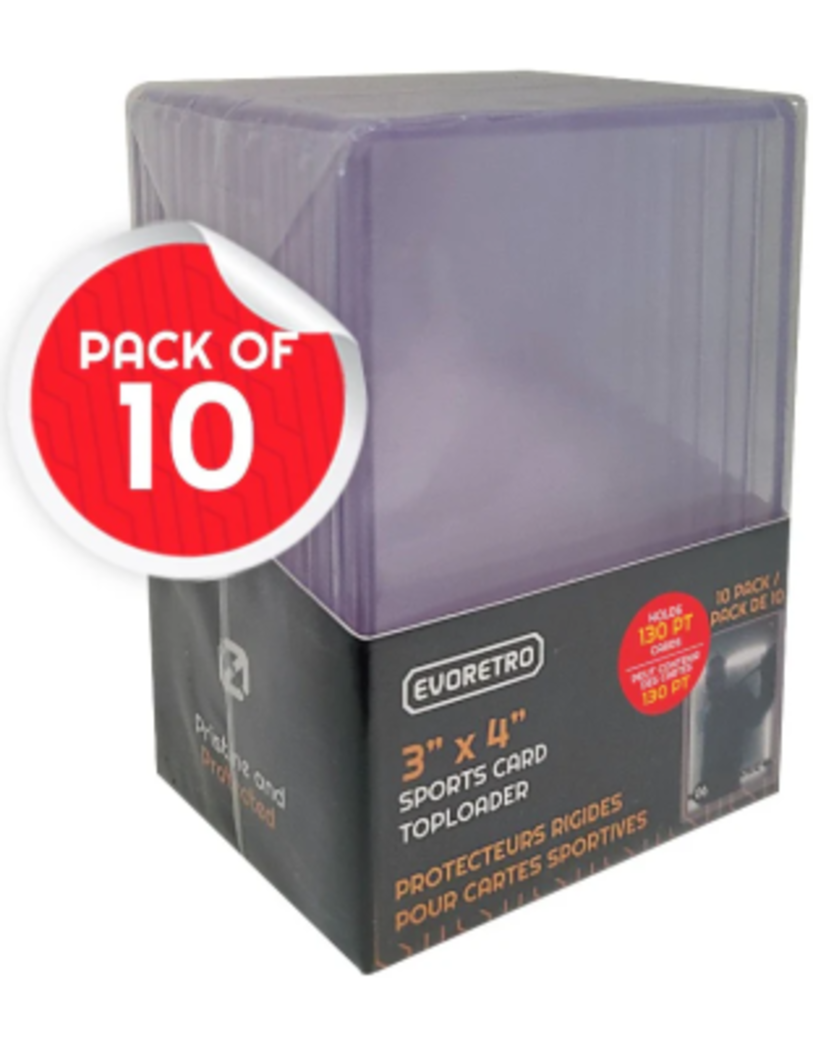 EvoRetro EvoRetro Thick 3x4 Topload Card Holder 130pt 10pk