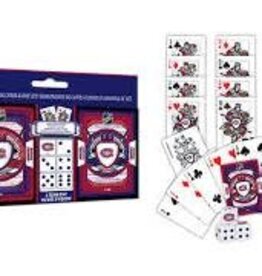 NHL  2pk Cards & Dice Set Canadiens