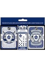 NHL 2pk Cards & Dice Set Maple Leafs