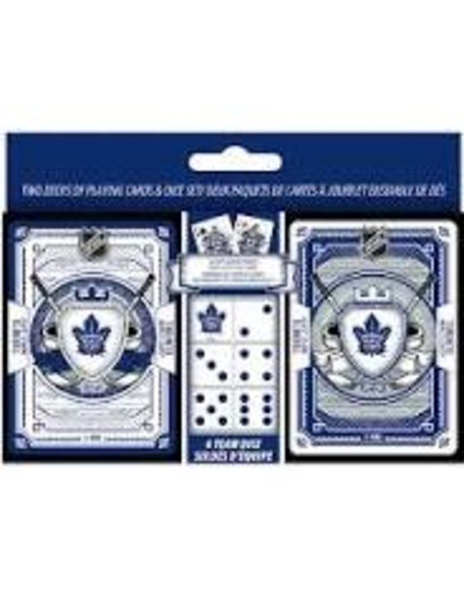 NHL 2pk Cards & Dice Set Maple Leafs