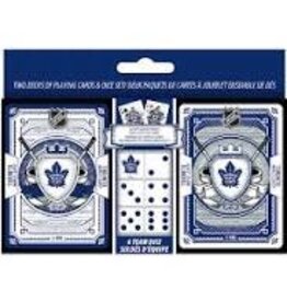 NHL 2pk Cards & Dice Set Maple Leafs