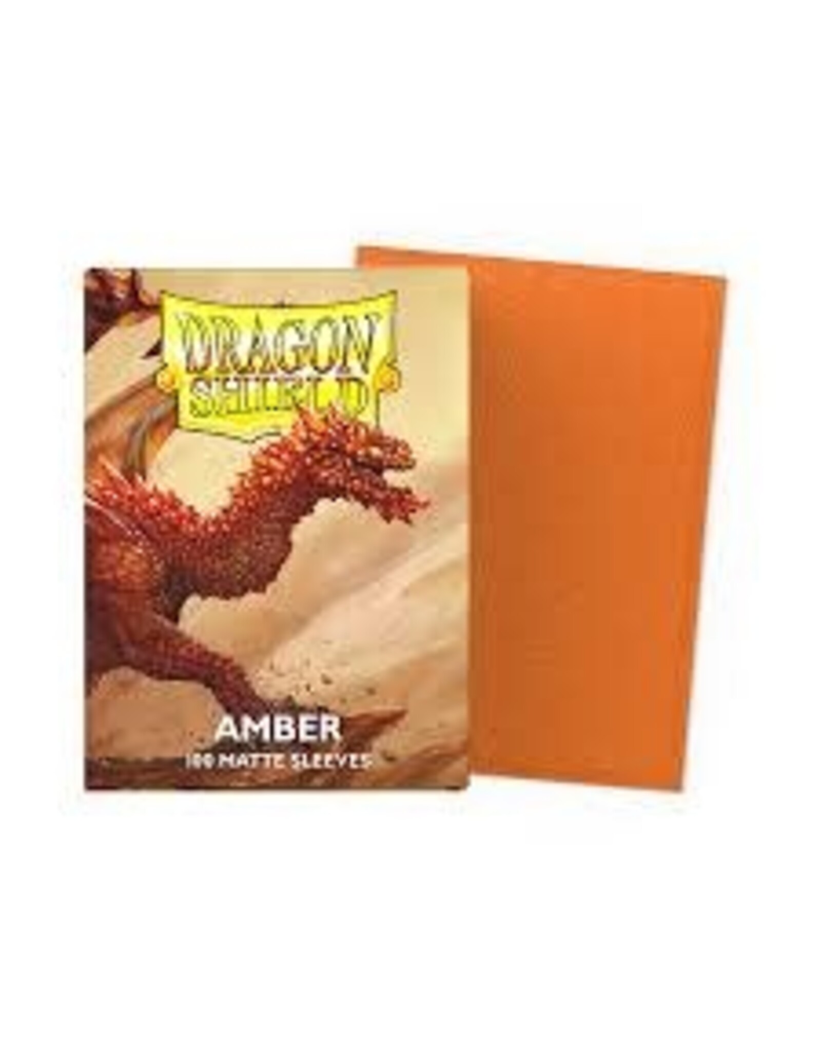 Dragon Shield Sleeves Matte Amber 100ct