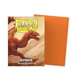 Dragon Shield Sleeves Matte Amber 100ct