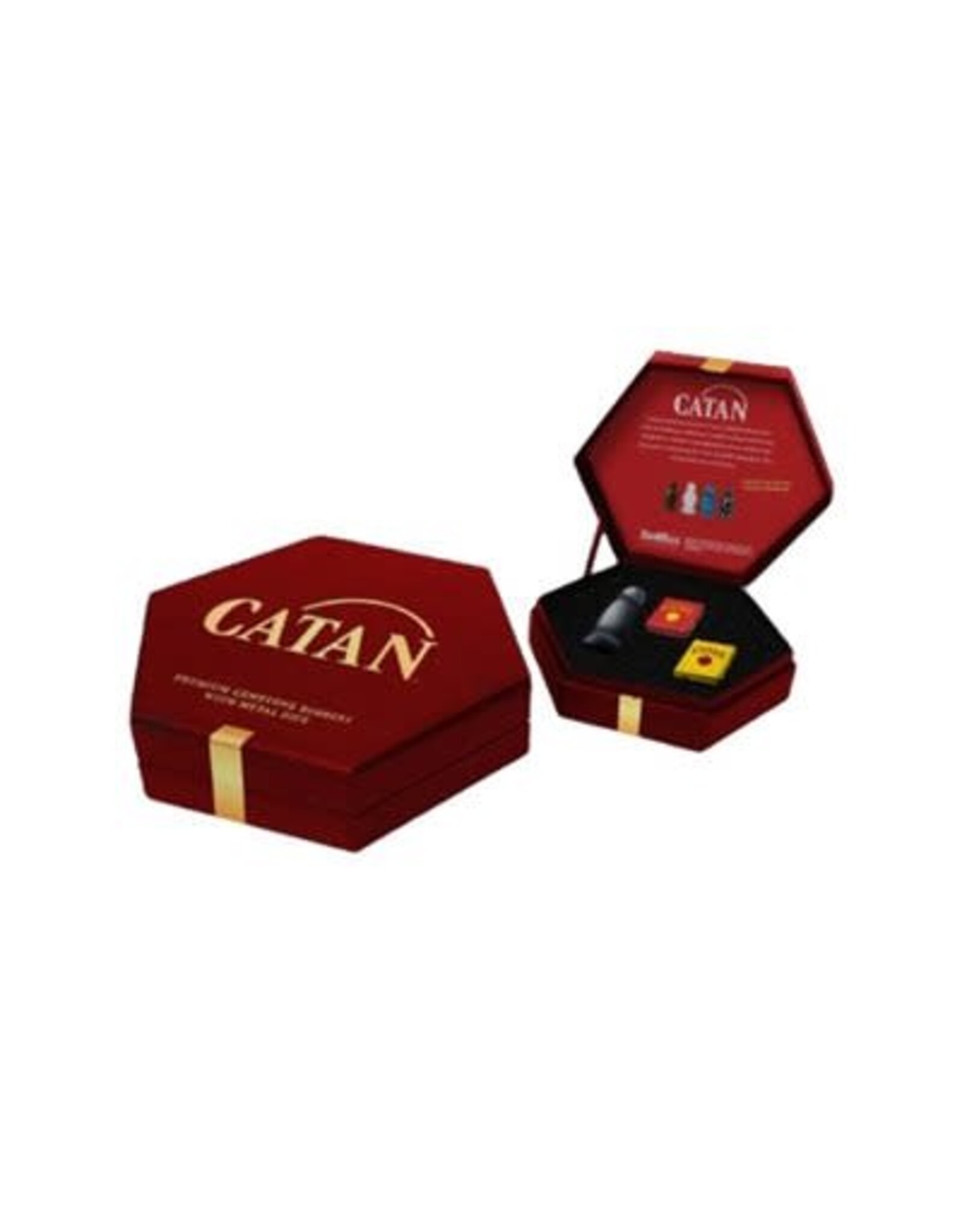 Catan Studio Catan: Premium Robber & Metal Dice Set: Hematite