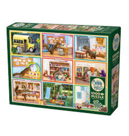 Cobble Hill Cobble Hill Puzzle - Squirrels at School 1000PC