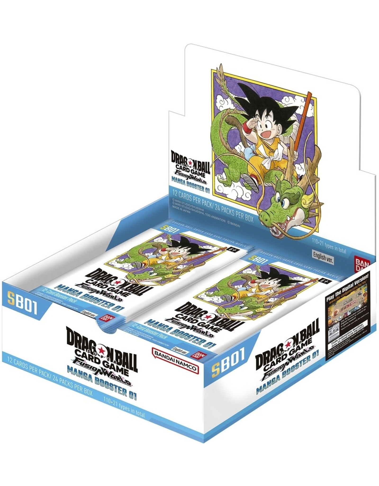 Bandai Dragonball  Fusion World Sb01 Manga Booster