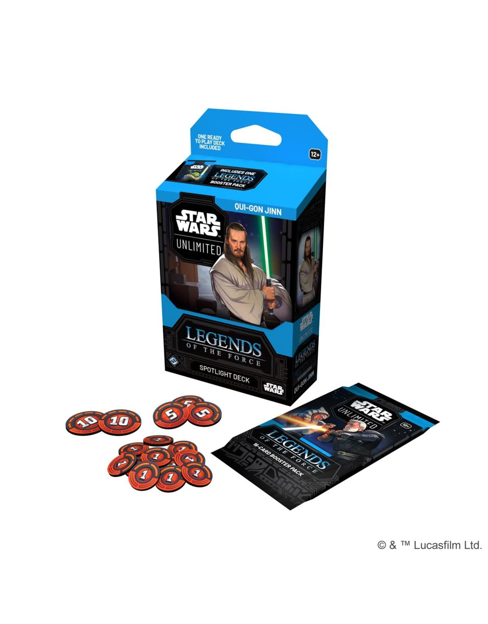 Fantasy Flight Star Wars: Unlimited - Legends Of The Force - Spotlight Decks: Qui-Gon Jinn