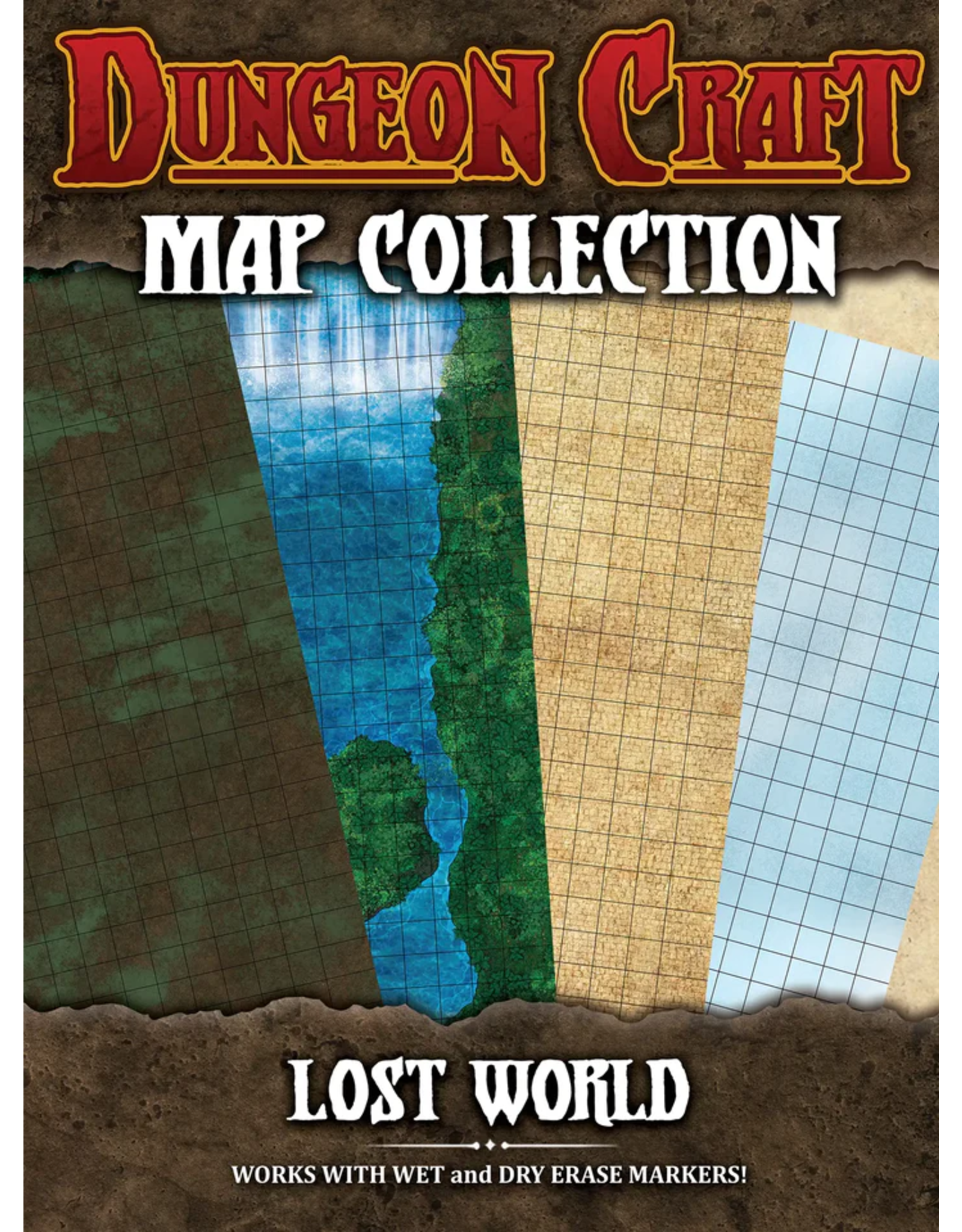 1985 Games Dungeon Craft Battle Map: Lost World 4pk