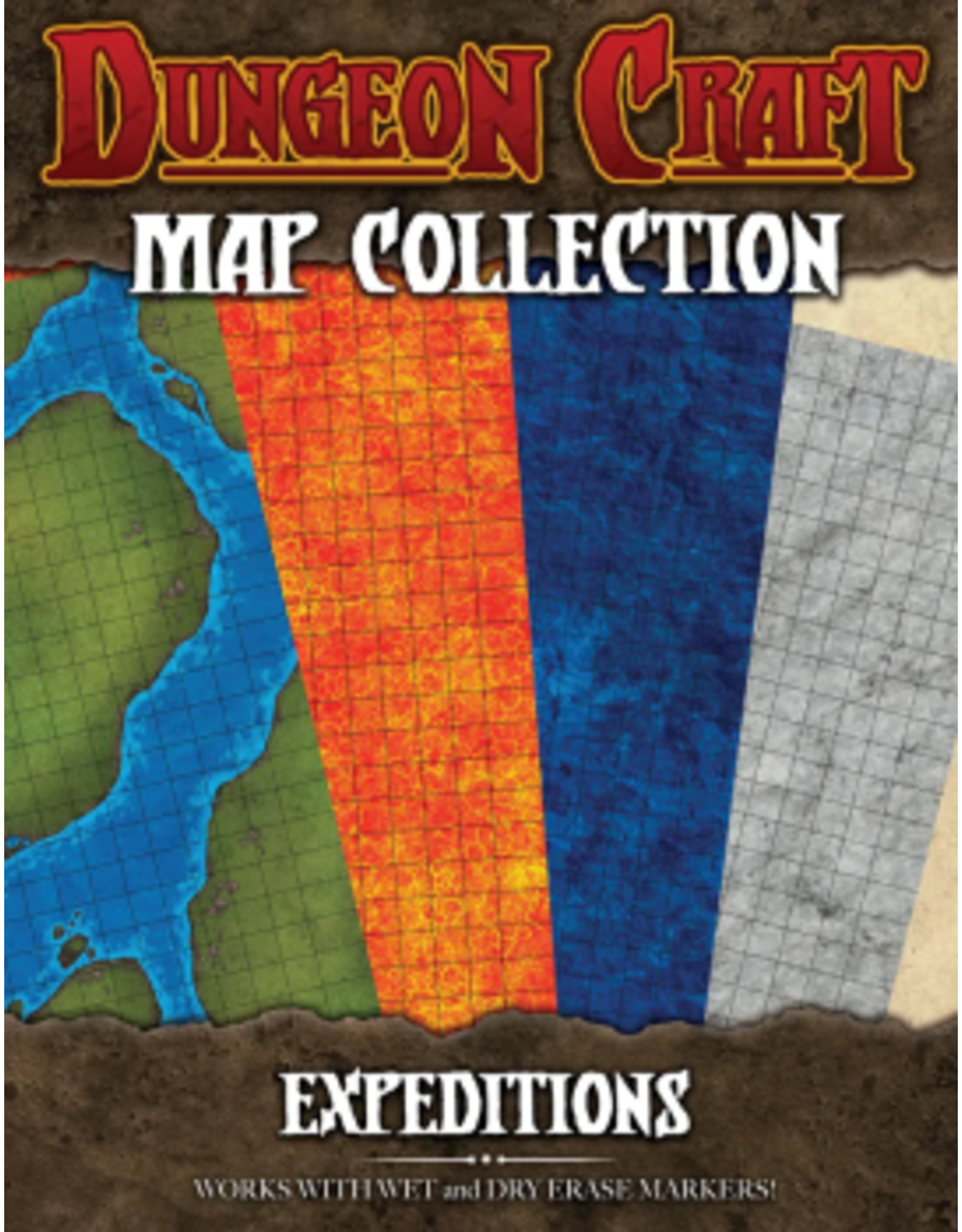 1985 Games Dungeon Craft Battle Map: Expeditions 4pk