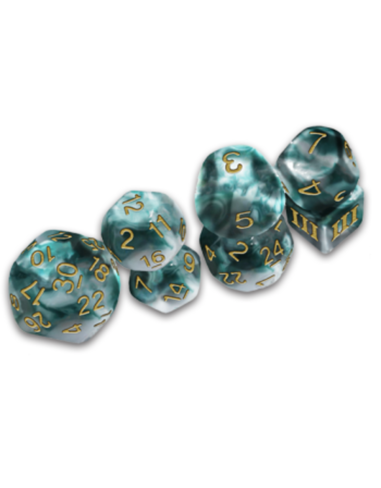 Goodman Games Dungeon Crawl Classics  Funky 7 Thracian Smoky Sacrifice Dice