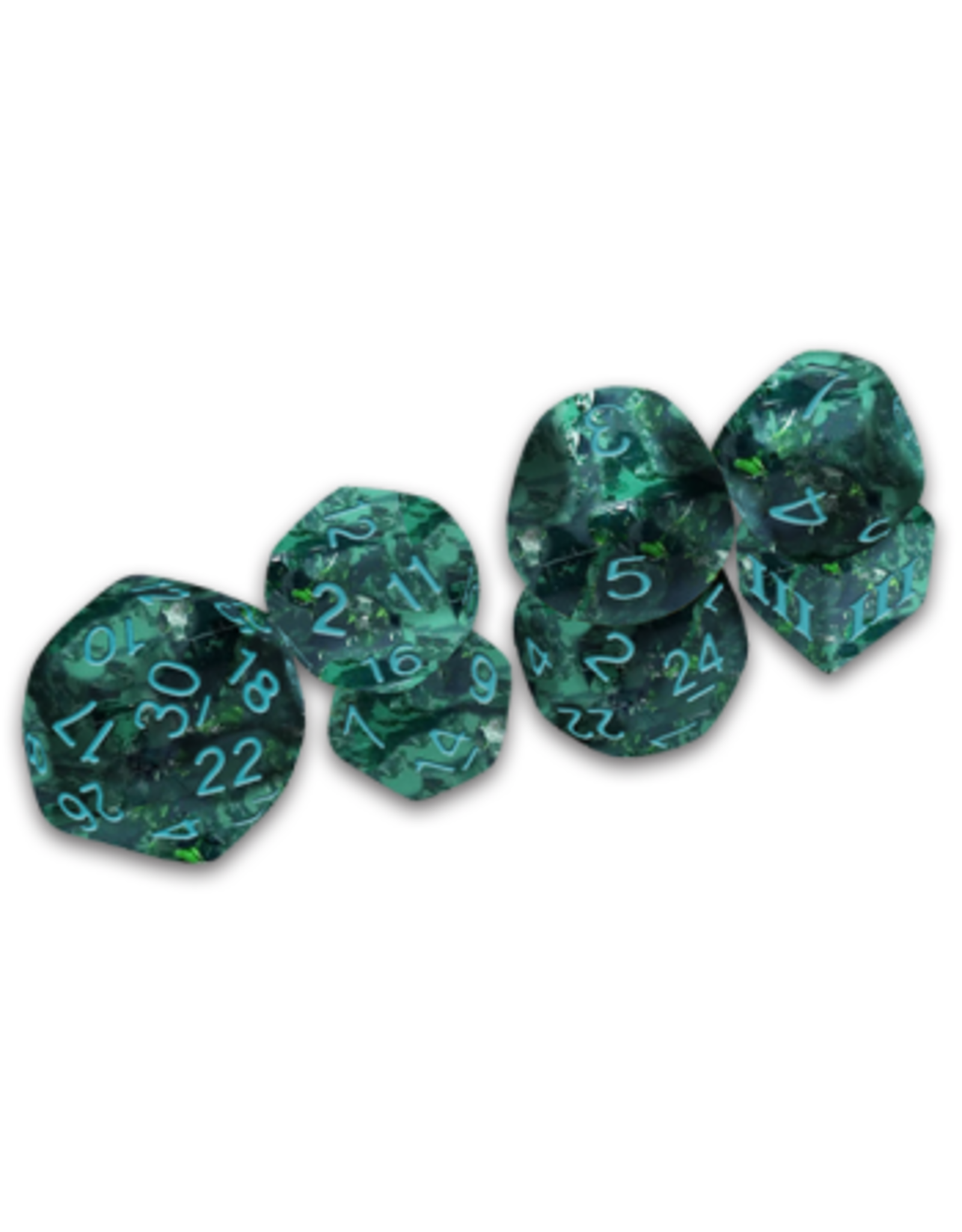 Goodman Games Dungeon Crawl Classic  Funky 7 Verdigris Grecian Vase Dice