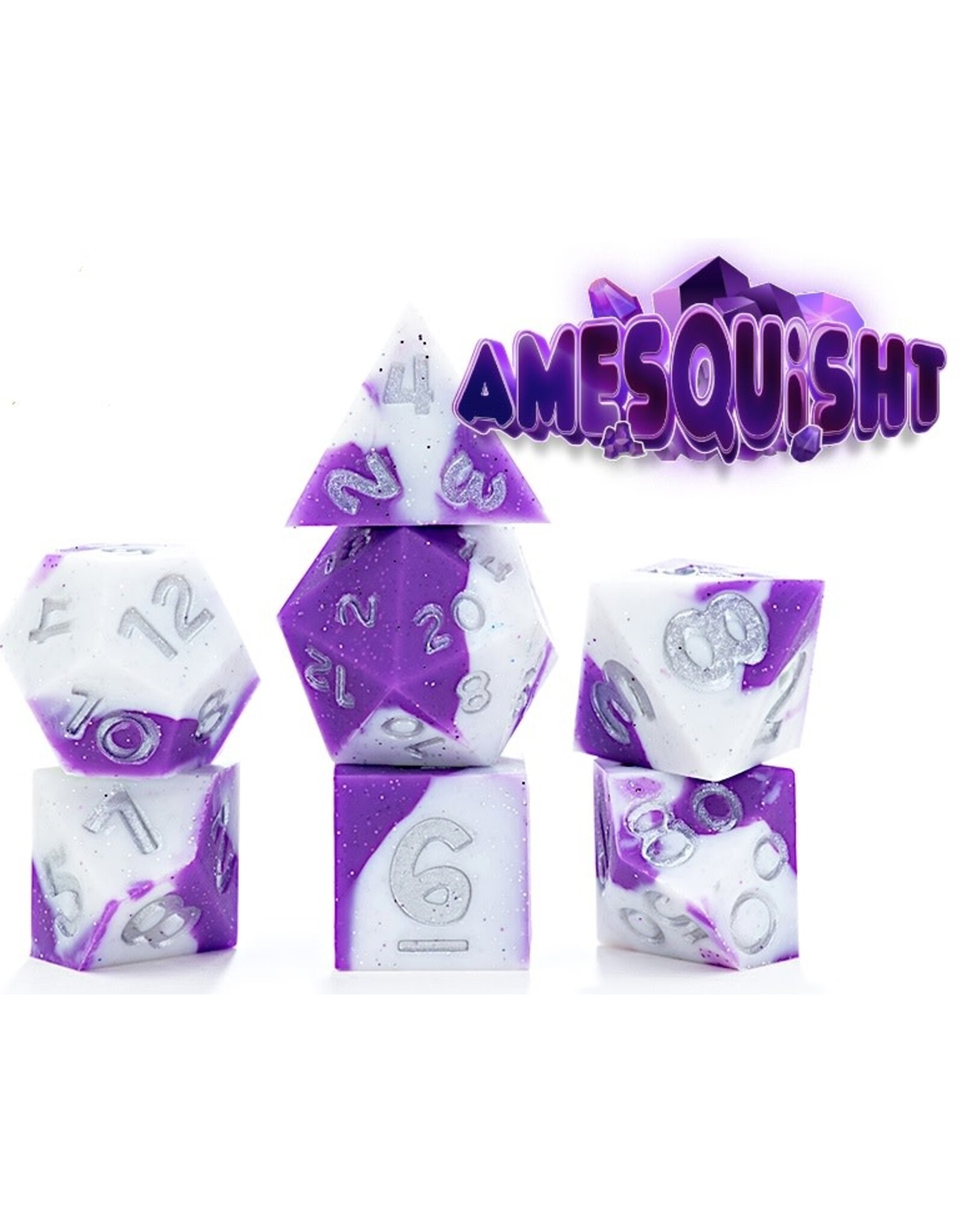 Anti-Stress Dice: 7 Piece Set - Amesquisht