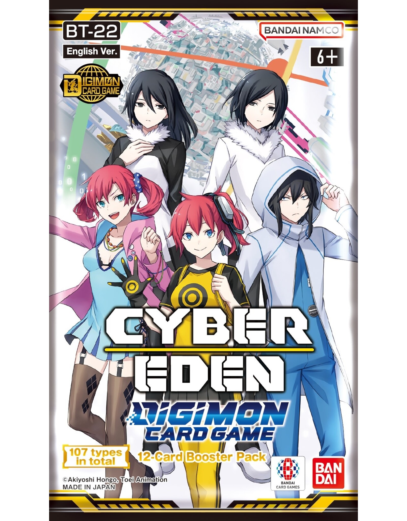 Bandai Digimon Card Game Bt22 Cyber Eden Booster Pack