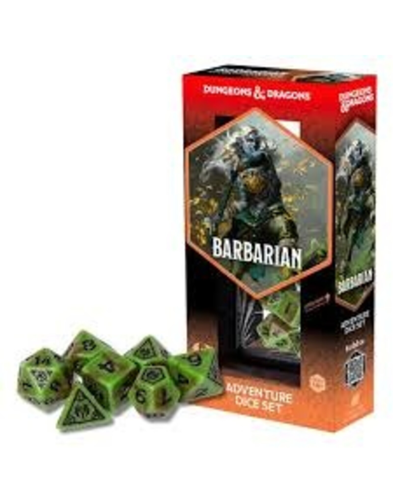 Wizards of the Coast Dnd Adventure Dice Barbarian: Green/Brown