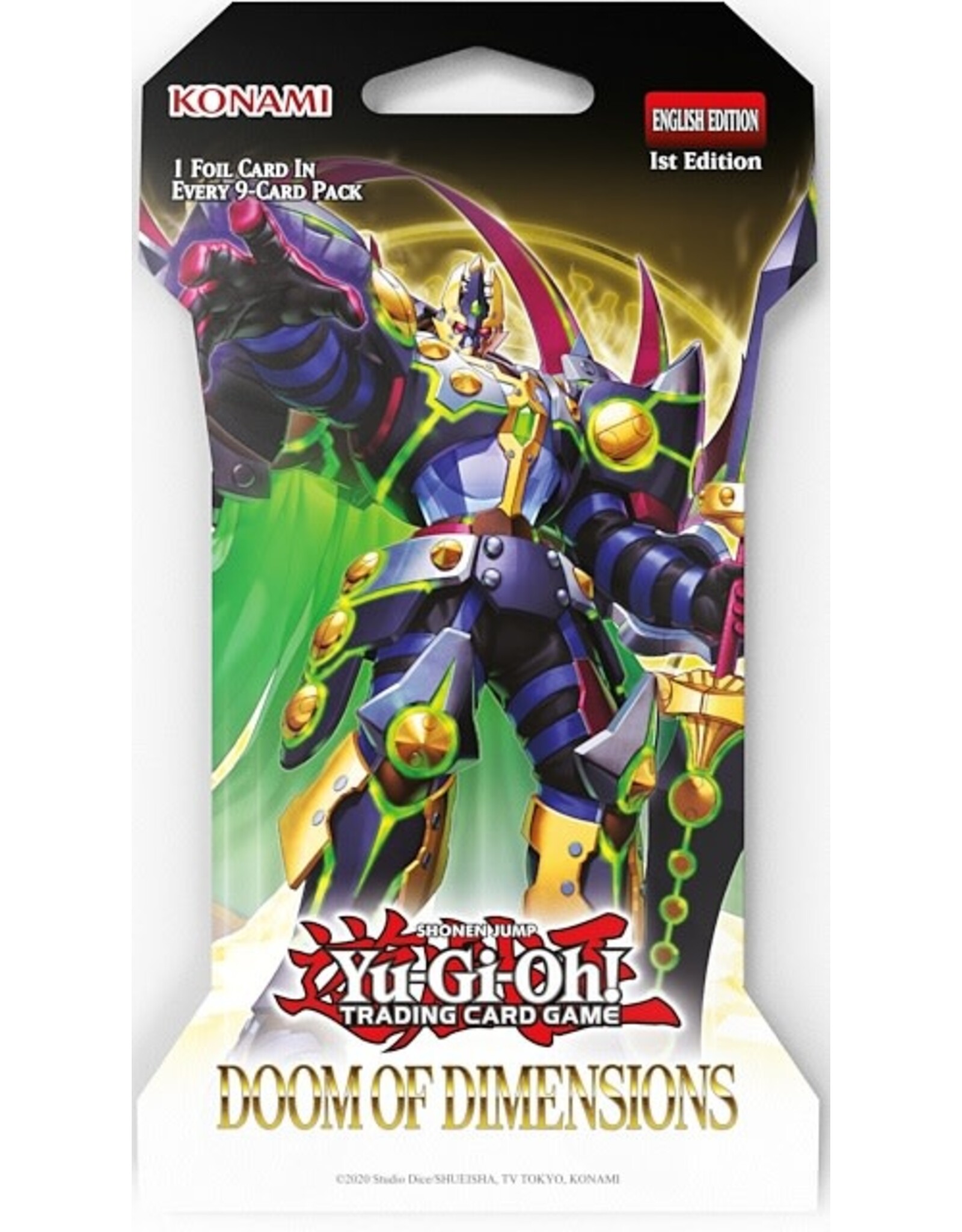 Konami Yugioh! Doom of Dimensions Booster Pack