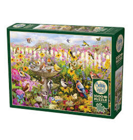 Cobble Hill Cobble Hill Puzzle - Backyard Bird Bath - 1000PC
