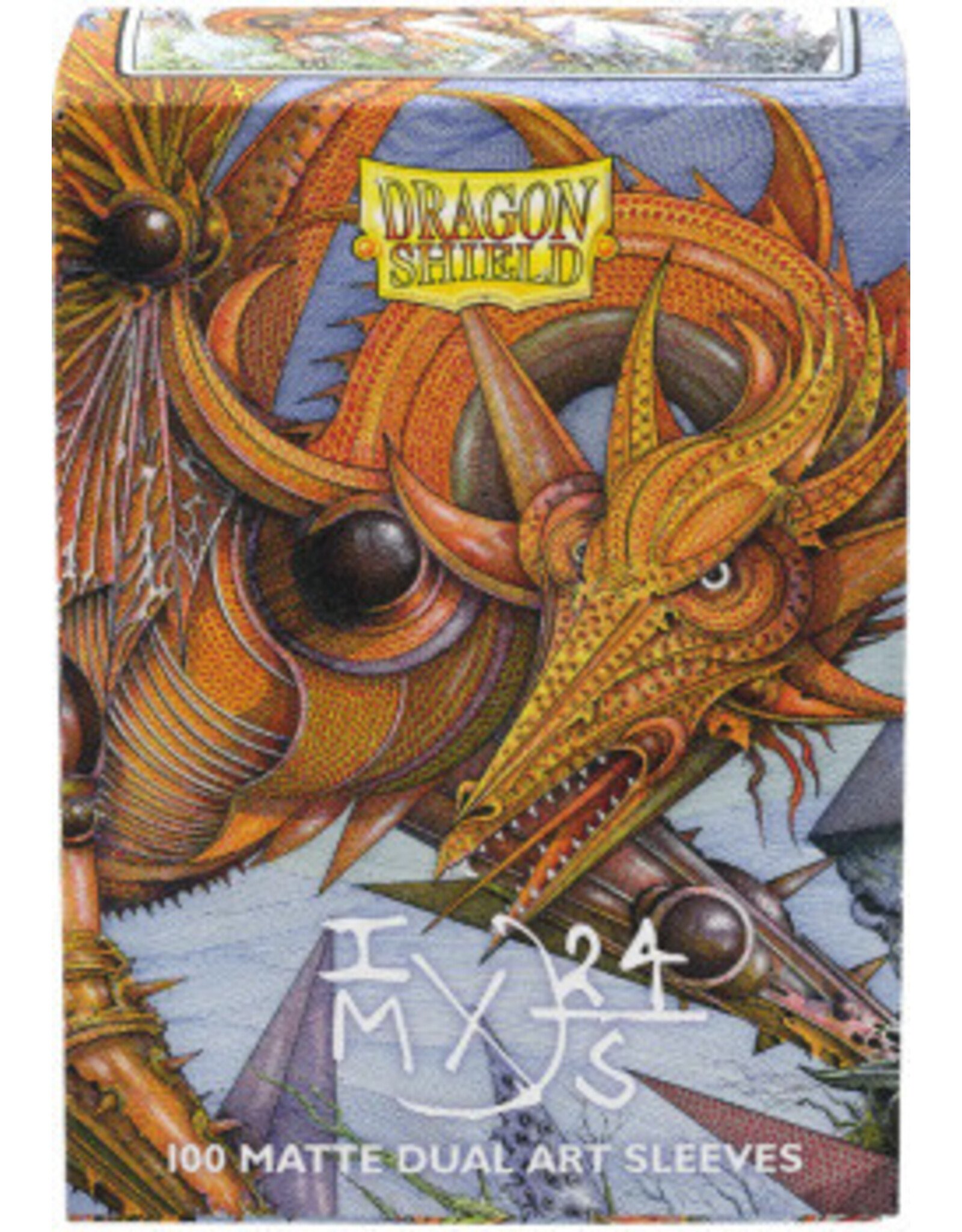 Orange Nebula Dragon Shield Dual Matte (100)