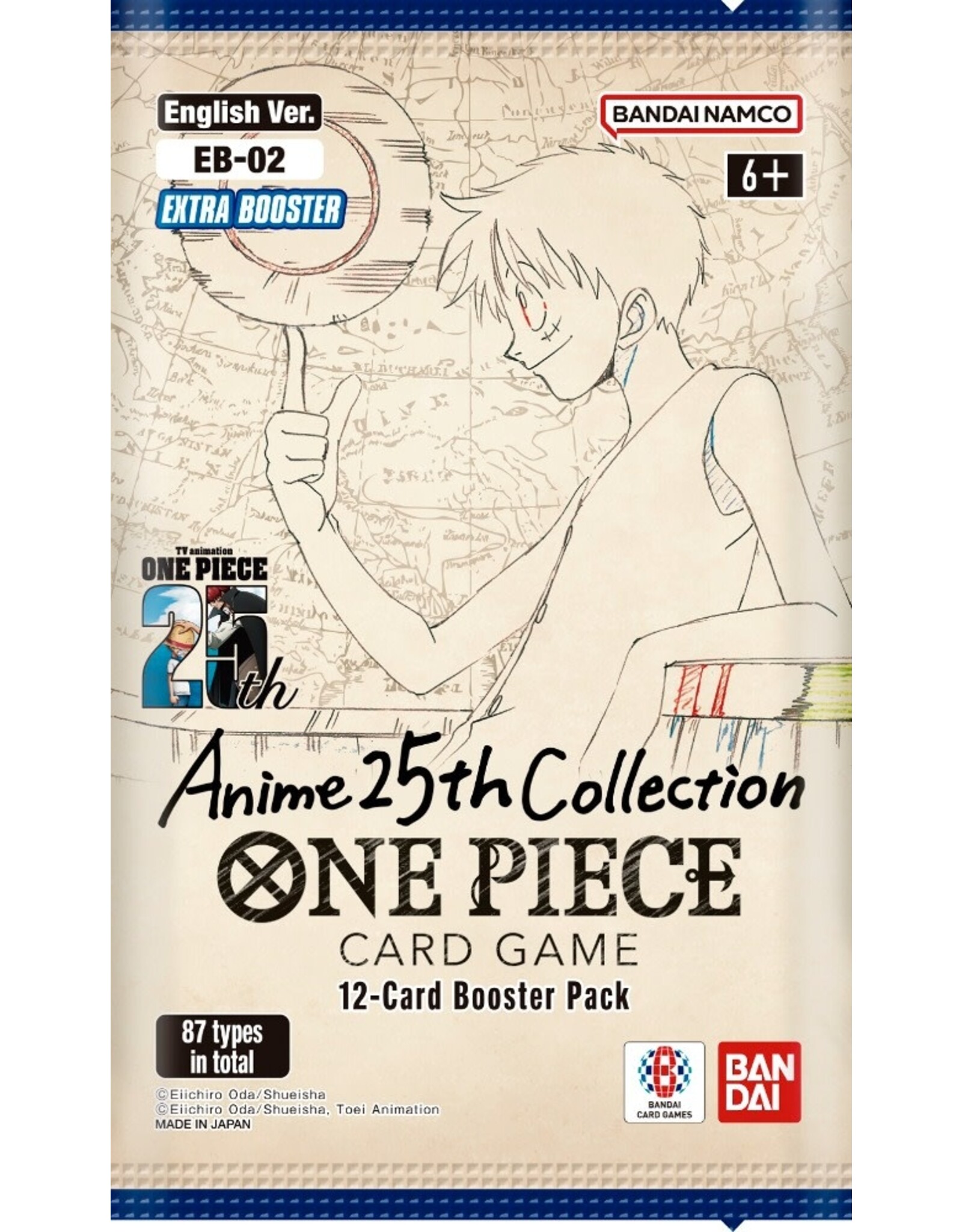 Bandai One Piece Cg Eb-02 Extra Booster Pack