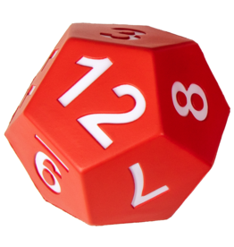 Foam Dice D12 Red