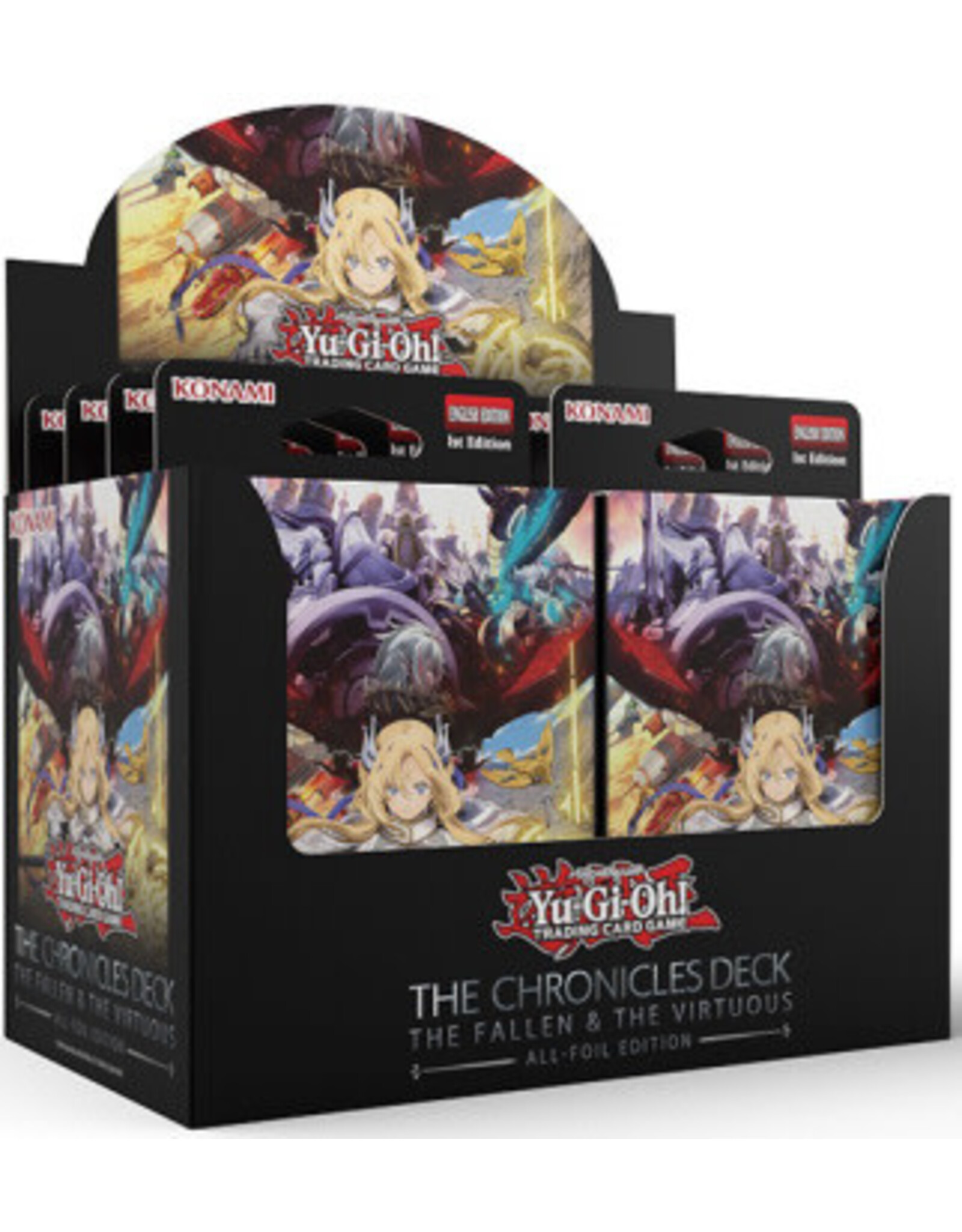 Konami Yugioh: The Chronicles Deck: The Fallen and The Virtuous (display of 8)
