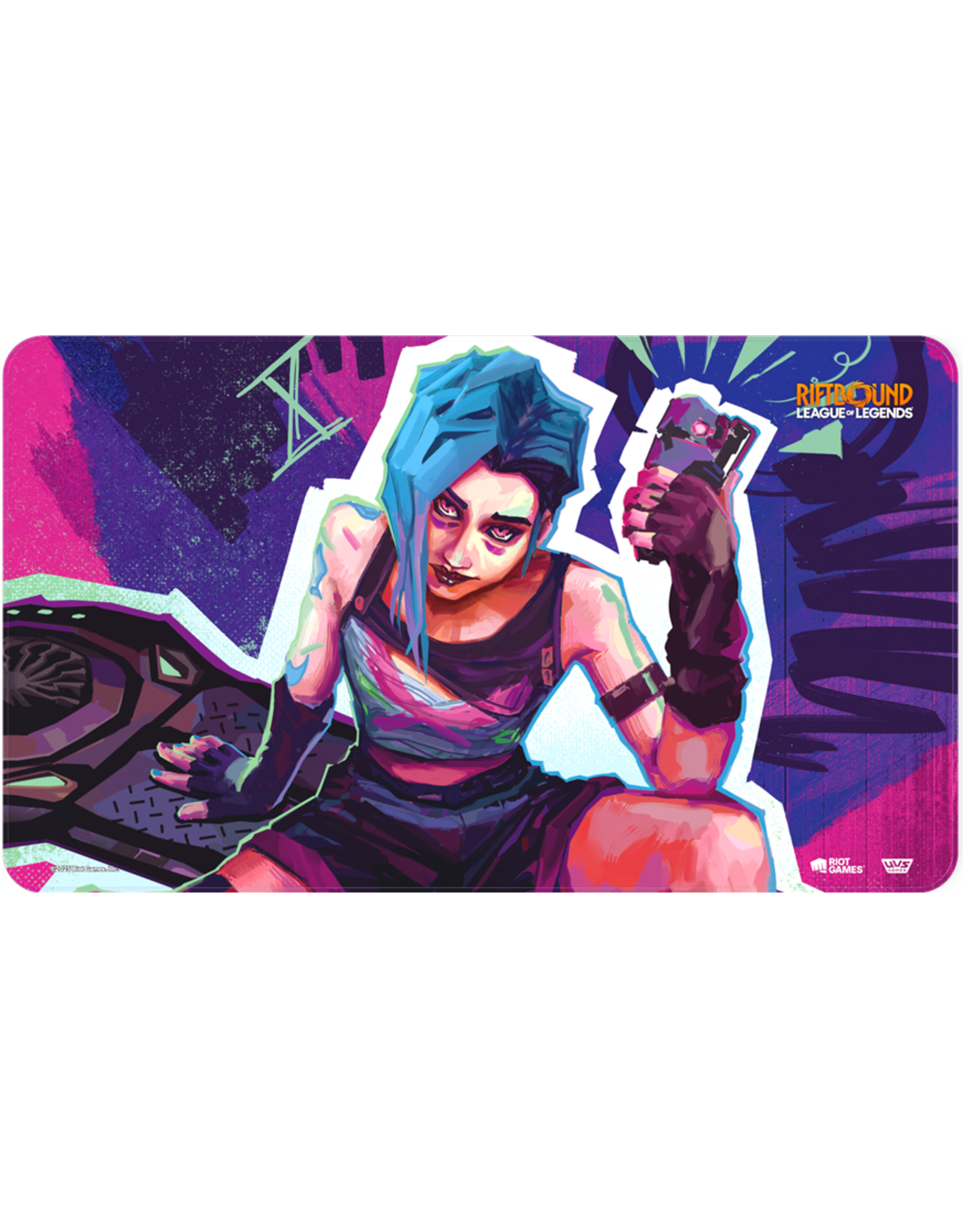 Riot Games Riftbound League of Legends Tcg Origins Playmat Jinx