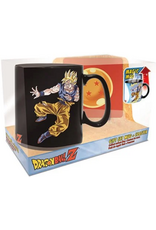 Dragon Ball Mug Heat Change 460ml/Coaster "Goku Vs Buu"