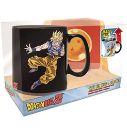 Dragon Ball Mug Heat Change 460ml/Coaster "Goku Vs Buu"