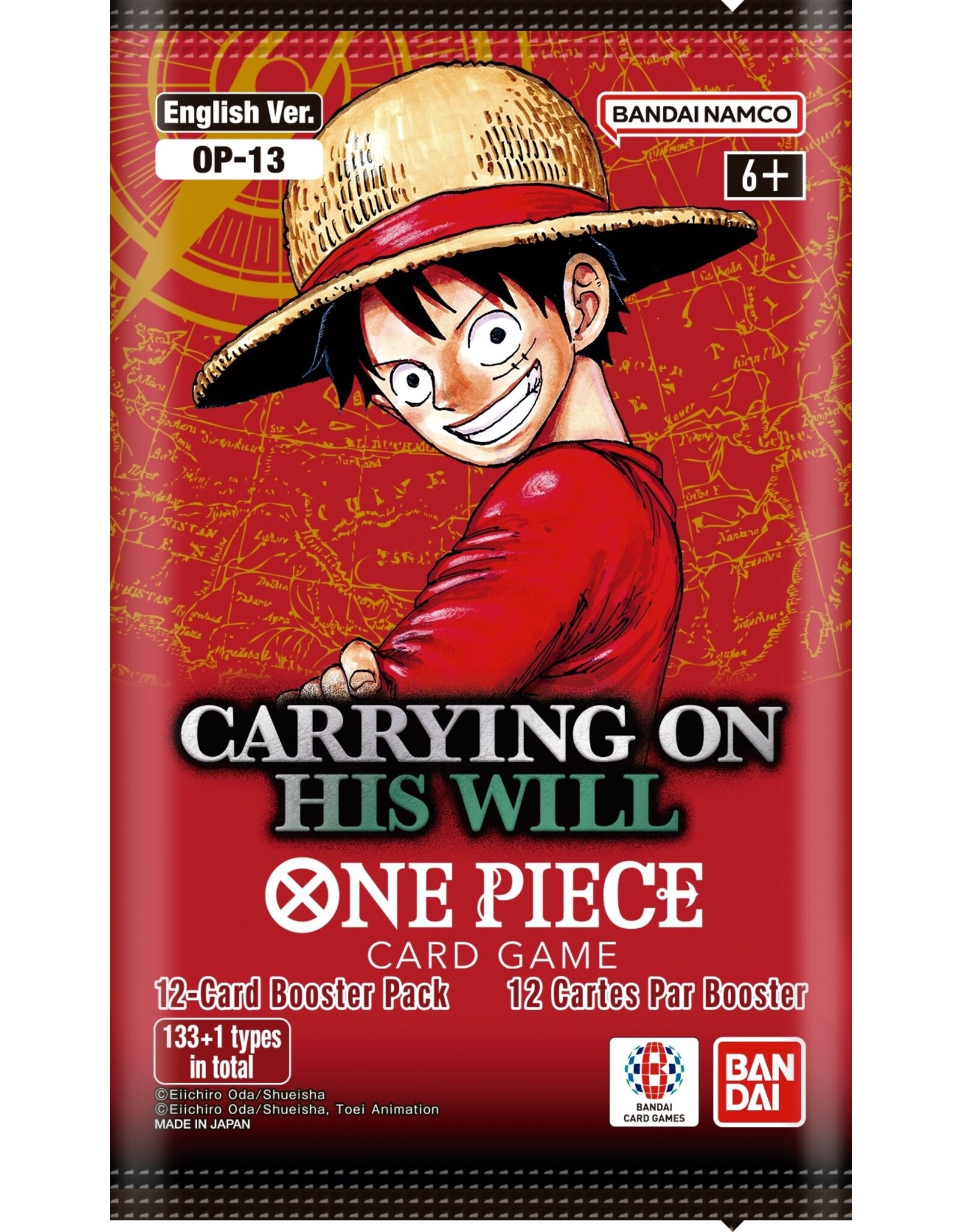 Bandai One Piece Card Game  Op-13 - Carrying On His Will Booster Pack