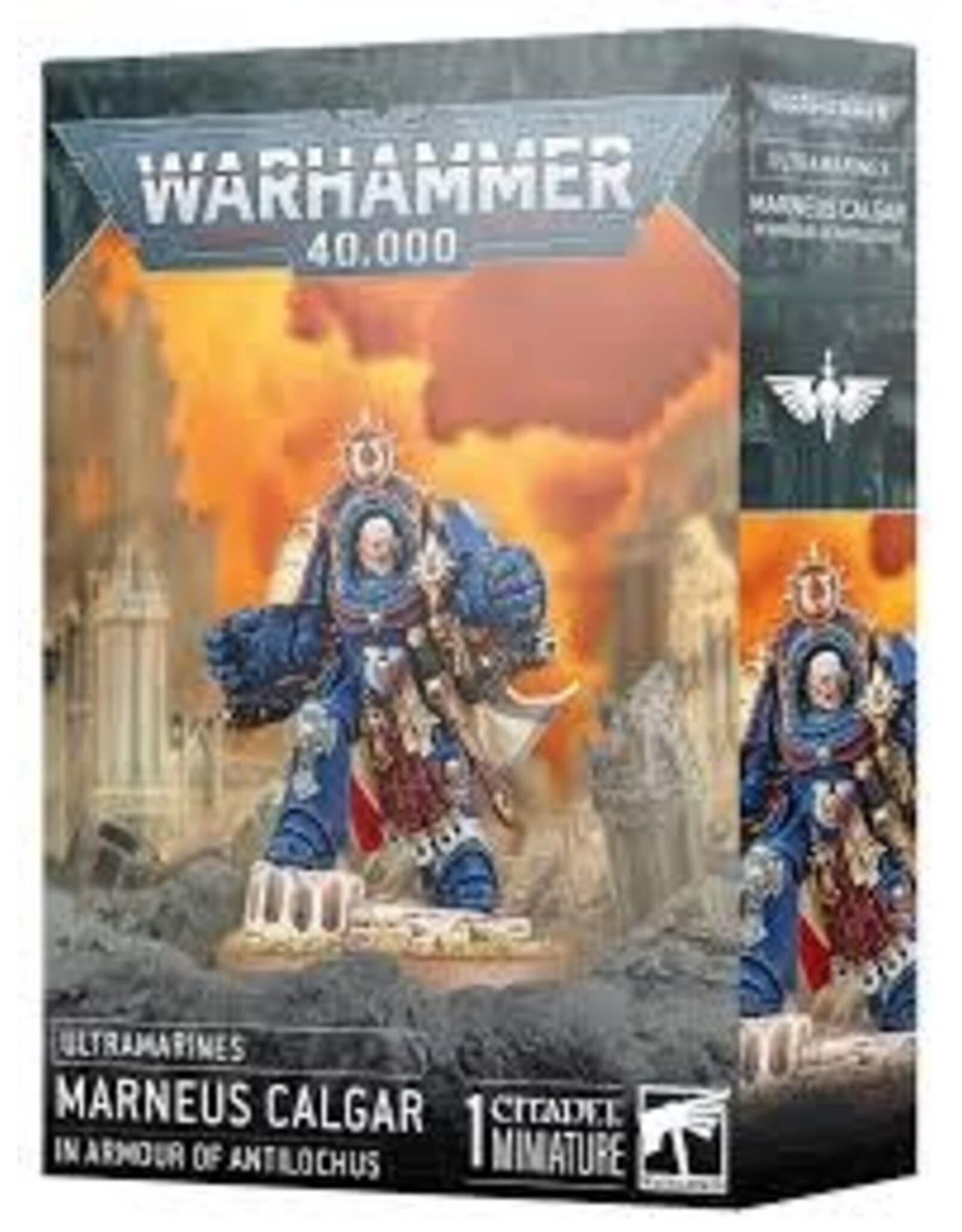 Games Workshop Warhammer 40K - Ultramarines - Marneus Calgar in Armour of Antilochus