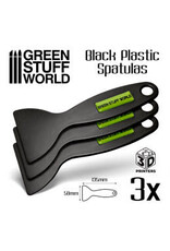 Green Stuff World: Black Plastic Spatulas (Package of 3)