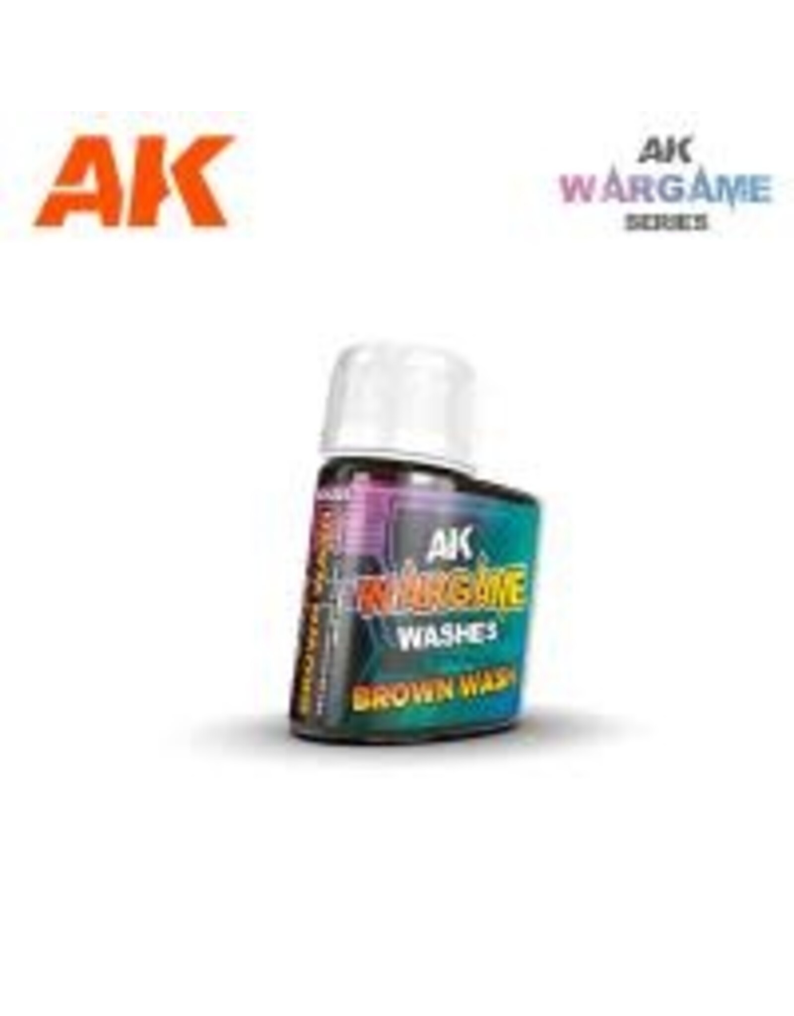 AK Interactive AK Interactive Wargame Washes Brown Wash