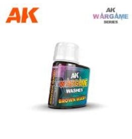 AK Interactive AK Interactive Wargame Washes Brown Wash