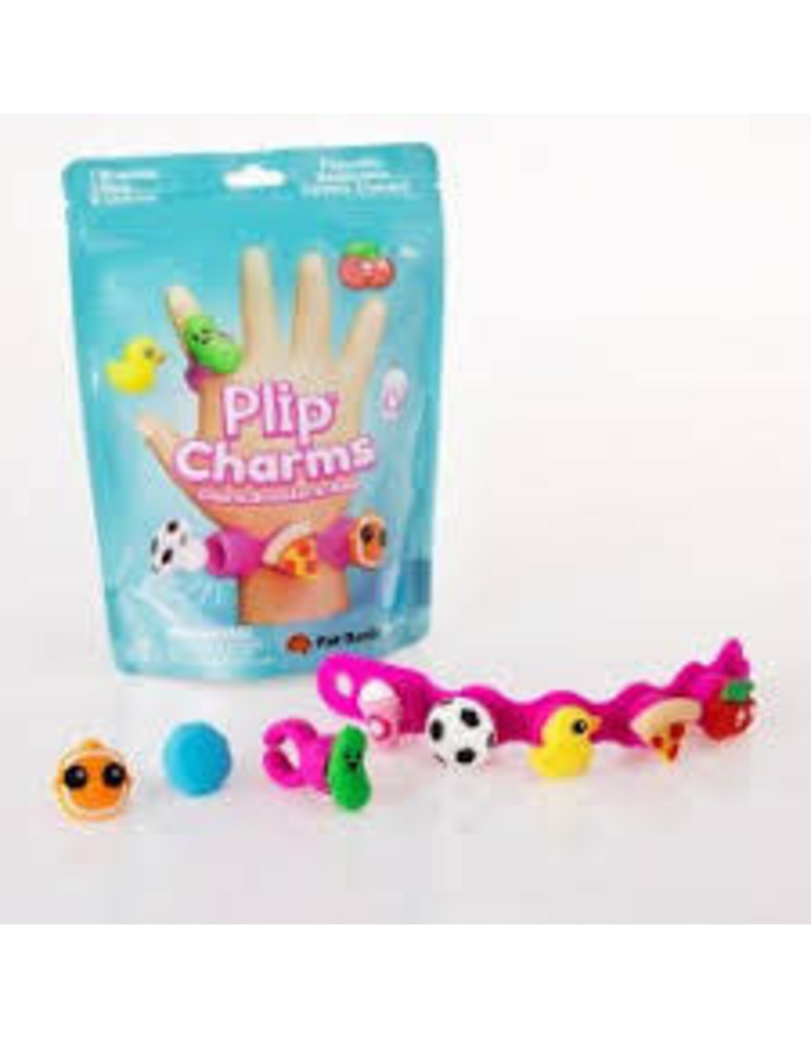 Crystal Art Plip Charms:  Charm Bracelet and Ring (Pink Bracelet)