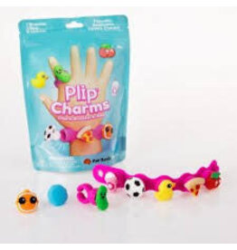 Crystal Art Plip Charms:  Charm Bracelet and Ring (Pink Bracelet)