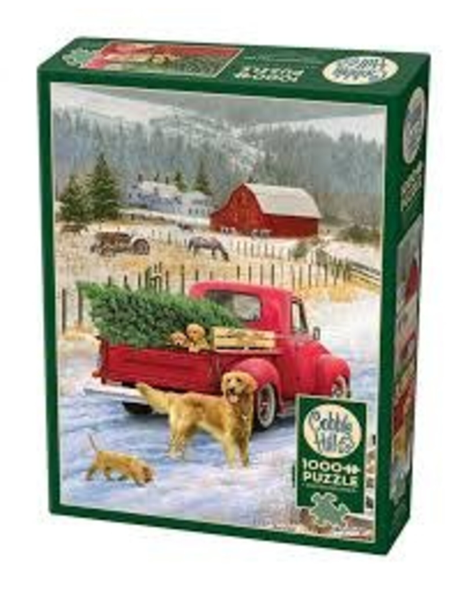 Cobble Hill Cobble Hill Puzzle - Christmas on the Farm 1000PC