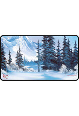 Ultra Pro Up Playmat Bob Ross Winter Paradise Black Stitched