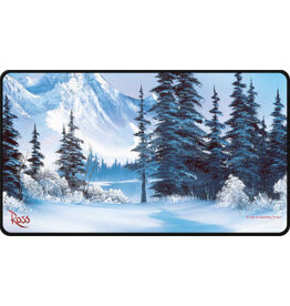 Ultra Pro Up Playmat Bob Ross Winter Paradise Black Stitched