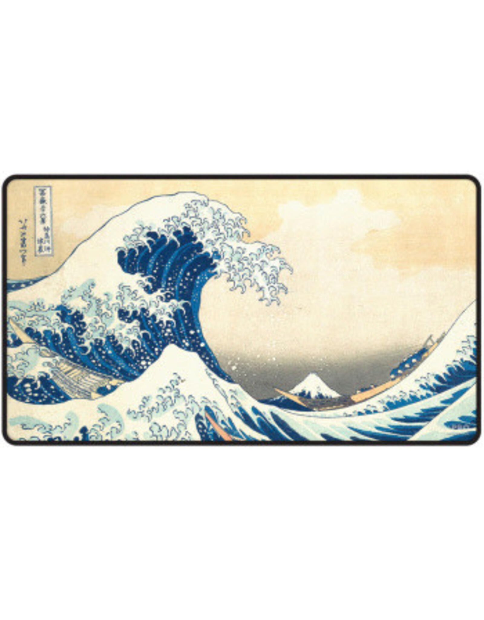 Ultra Pro Up Playmat The Great Wave Off Kanagawa Black Stitch