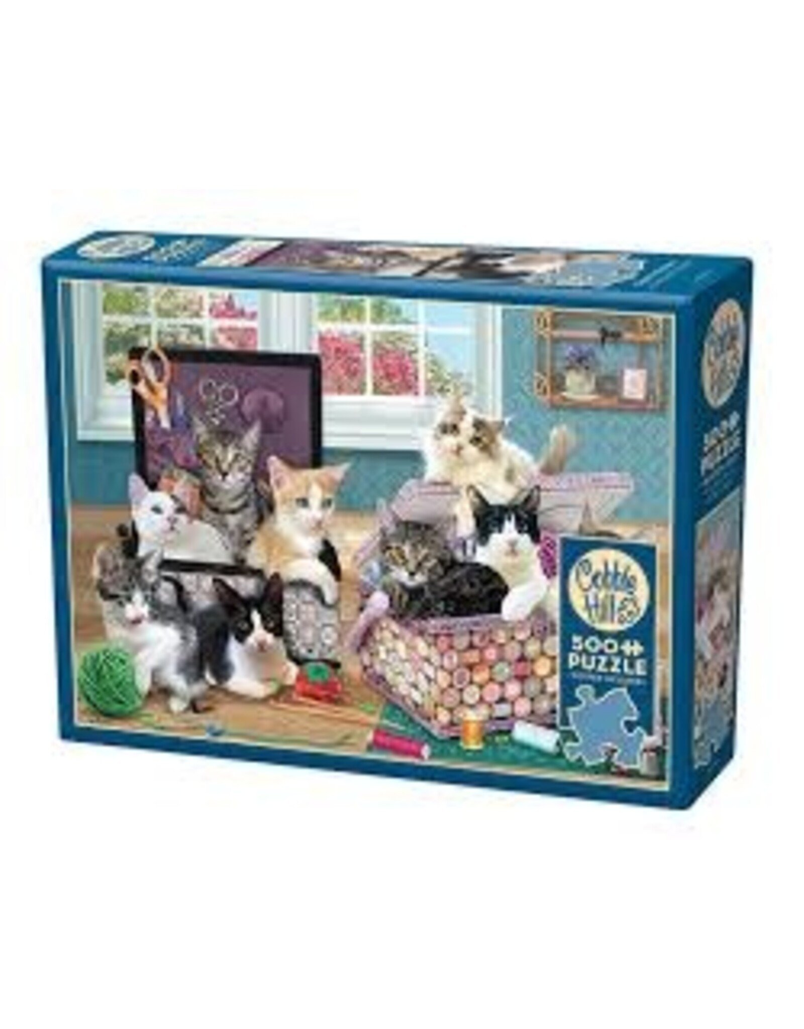 Cobble Hill Cobble Hill Puzzle:  Crafty Kittens 500 PC