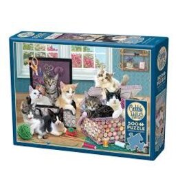 Cobble Hill Cobble Hill Puzzle:  Crafty Kittens 500 PC