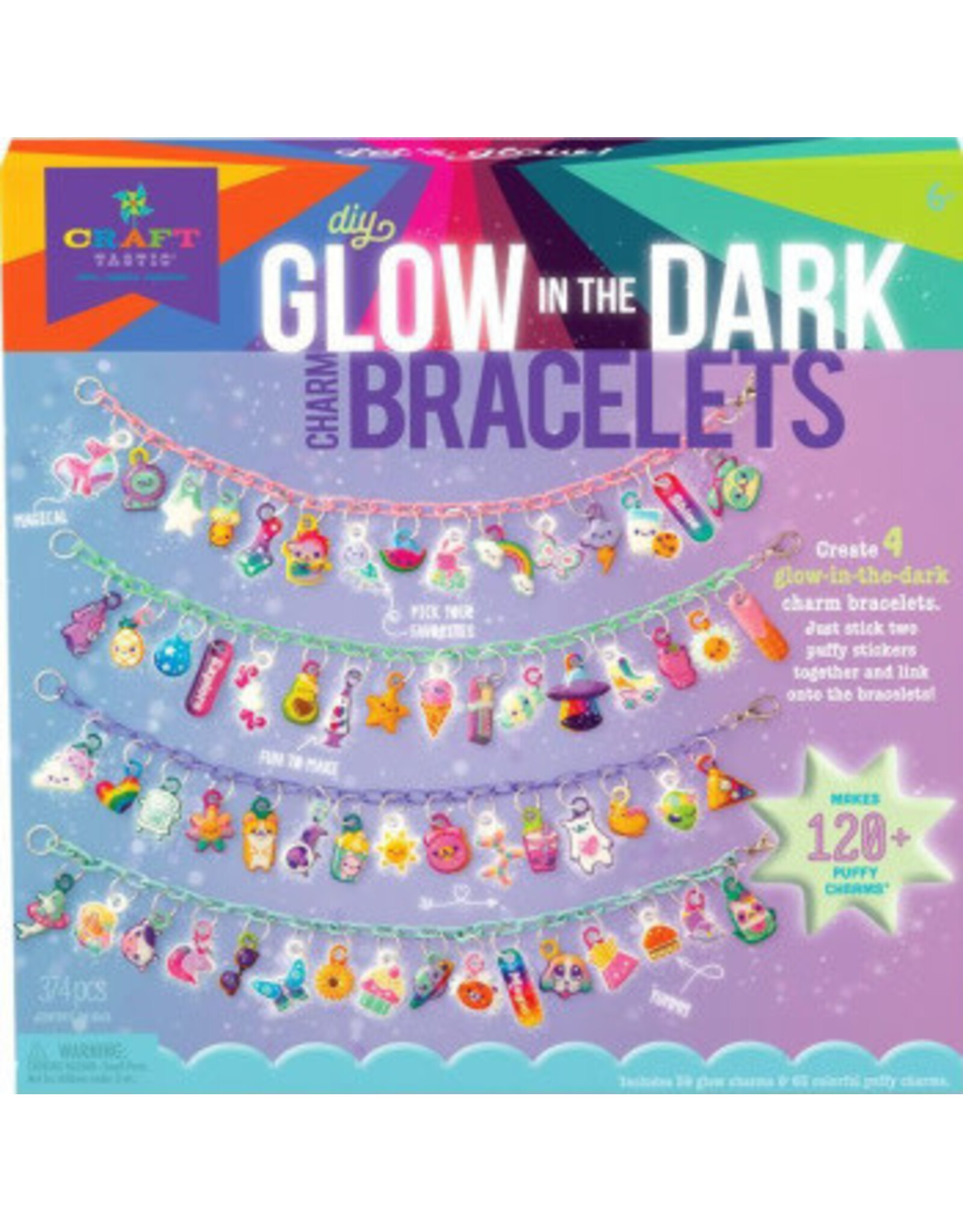 Craft Tastic-Glow In The Dark Charm Bracelets