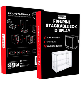EvoRetro Figurine Stackable Box Display  (6.3x24x27cm)